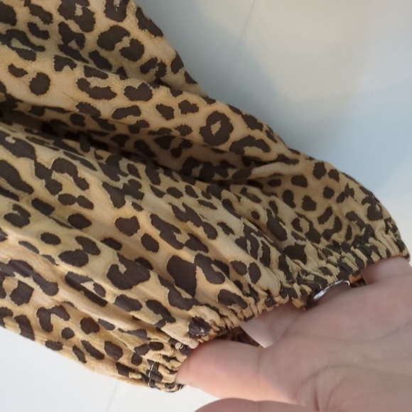 Faithful The Brand Mob Wife Baja Wrap Mini Dress Leopard Print Mob Wife Sz 8 - Picture 11 of 11